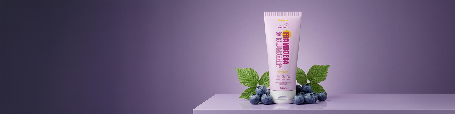 Loção Hidratante Framboesa Com Blueberry